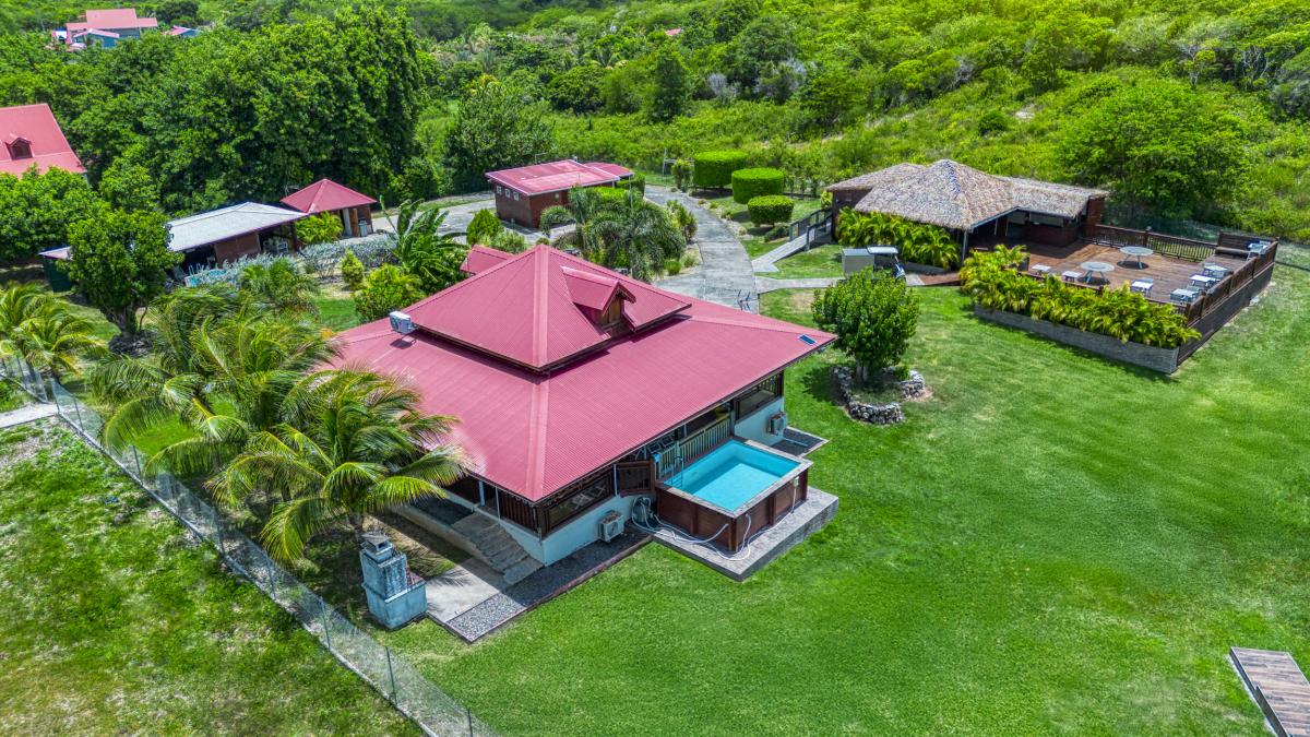 29.Location villa piscine Marie Galante Guadeloupe_Vue d'ensemble